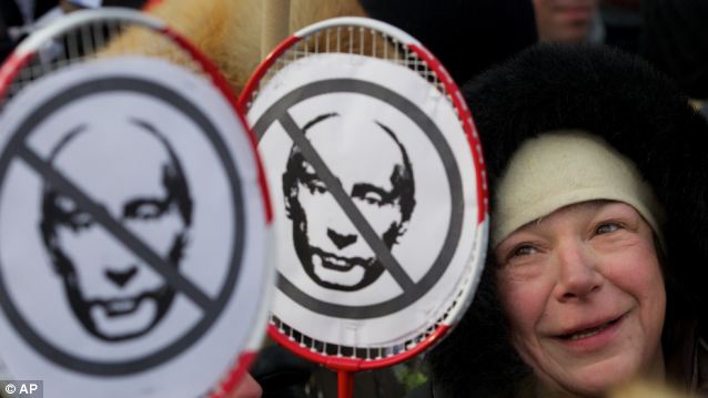 “親普派”嚴寒中對陣“反普派” 俄一天91次集會23萬人參與