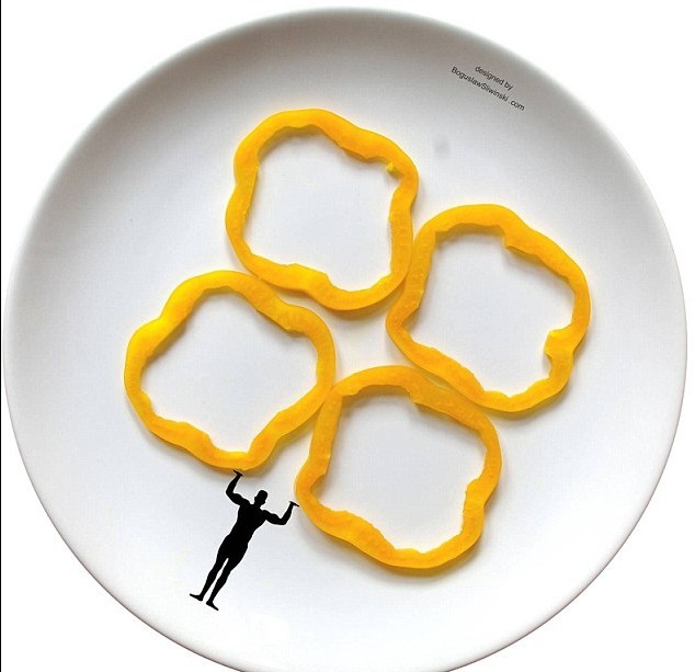 圖：享受美食時(shí)盡情釋放創(chuàng)作靈感 餐盤上的無(wú)限創(chuàng)意