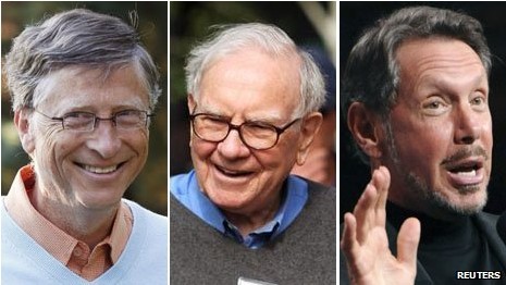 《福布斯》公布年度美國400富豪榜 蓋茨連續19次領跑