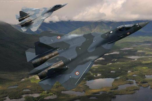 印度展示國產機身加長版中型五代戰機方案