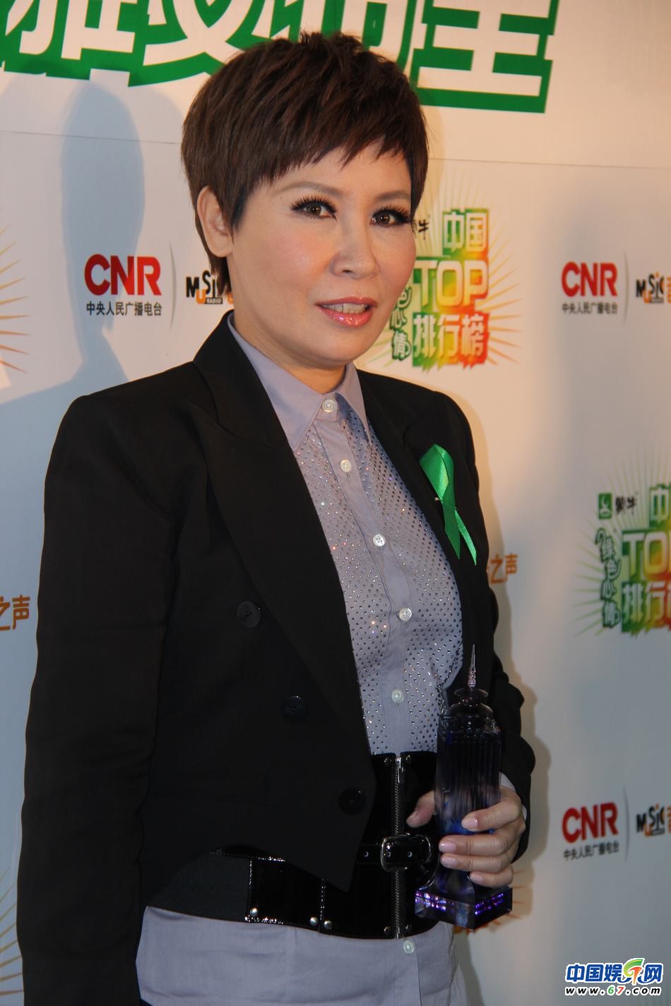 直擊中國TOP排行榜頒獎晚會 Ella低胸秀乳溝 劉忻現“蜘蛛”紋身