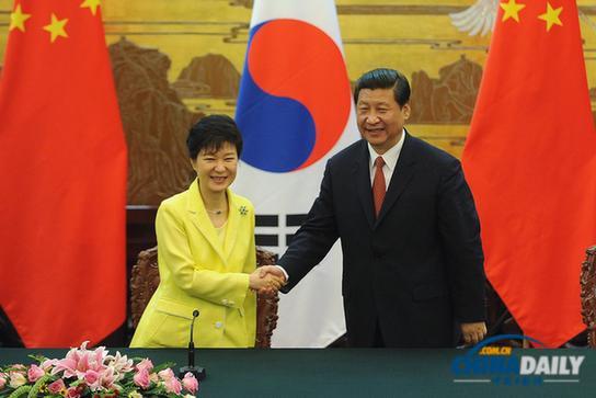 習近平同樸槿惠舉行會談 強調全面推進中韓互利合作