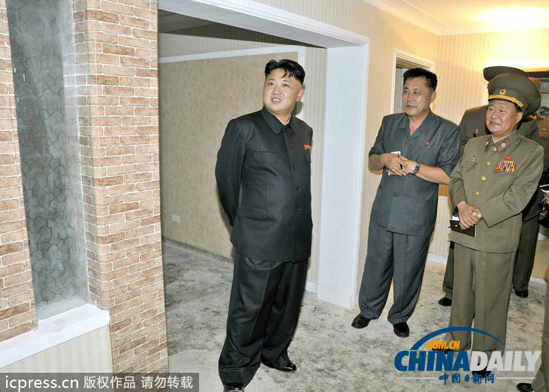 金正恩視察科學家住宅等朝鮮基礎建設（高清組圖）