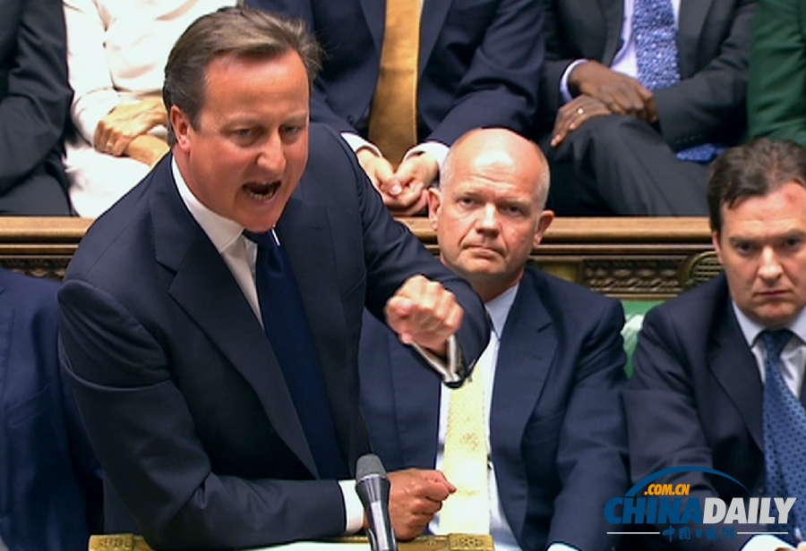 英國(guó)首相卡梅倫不敵議會(huì)反對(duì) 暫時(shí)擱置干預(yù)提議
