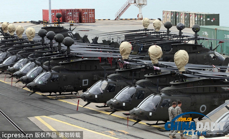 美軍武裝直升機大隊進駐韓國 加強半島防務（圖）