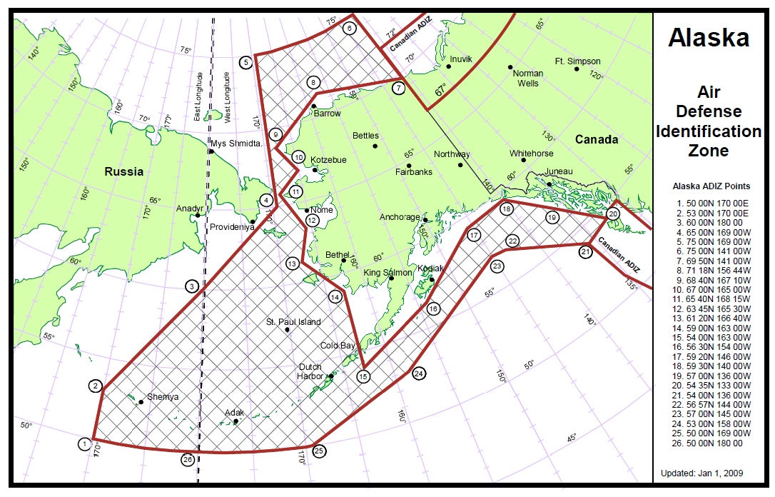 各國防空識別區盤點