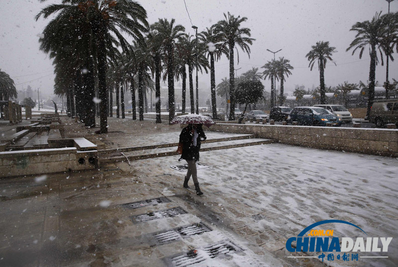 耶路撒冷遇罕見暴風雪 克里仍有望會見內塔尼亞胡