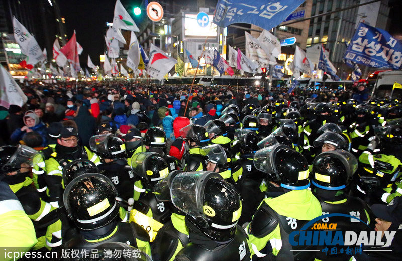 韓國民主勞總發起總罷工 與警方沖突不斷