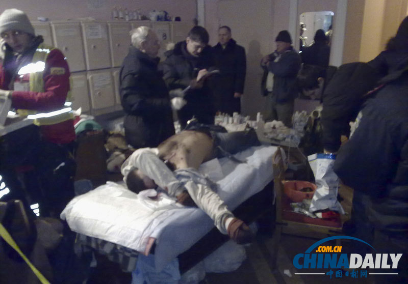 烏克蘭首都沖突持續(xù) 3名示威者遇難高清現(xiàn)場(chǎng)圖