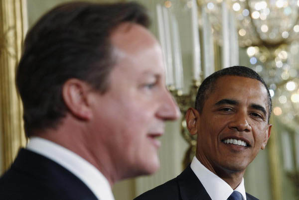 Obama and Cameron stress fiscal responsibility, growth