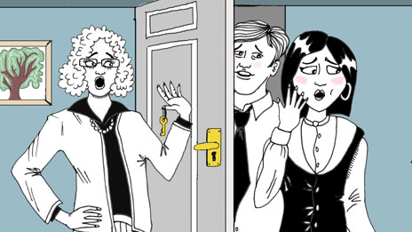 Sign on the dotted line 簽約