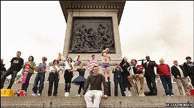 特拉法廣場上的流動藝術