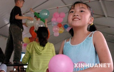 兒童節 板房教室結彩忙