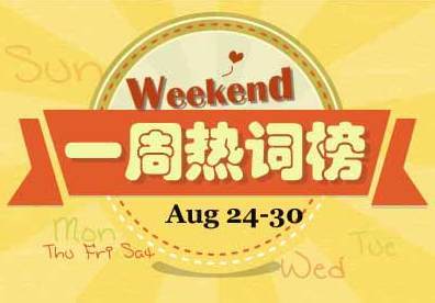 一周熱詞回顧（8.24-8.30）