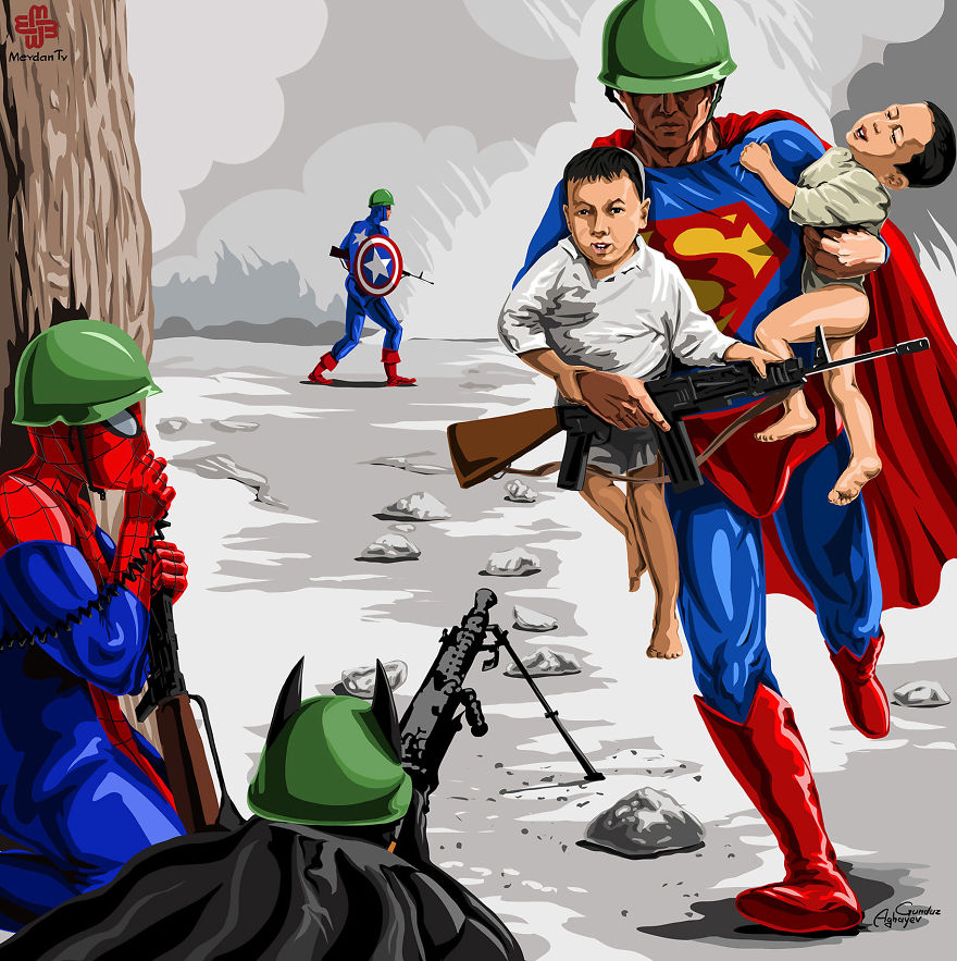 用畫筆怒斥戰火：還孩子本該有的童年