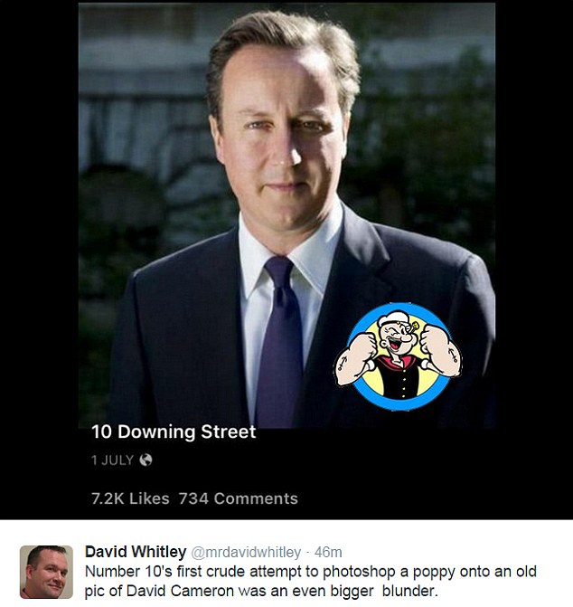 卡梅倫臉書頭像P假花被抓包 網(wǎng)友爭(zhēng)相惡搞玩壞罌粟花