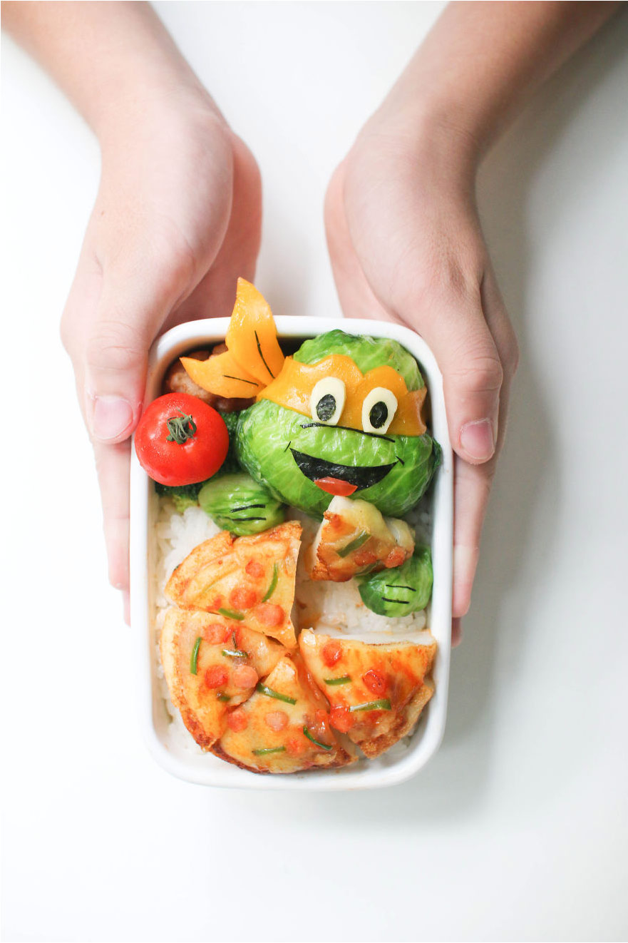 吃貨福利：當(dāng)卡通人物變成愛心便當(dāng)（組圖）