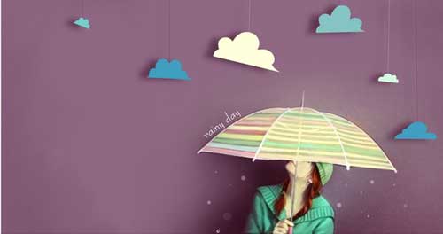 如何描述“下大雨”被淋成“落湯雞”？