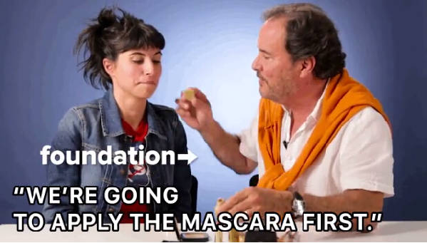 讓老爸給自家女兒化妝會是啥樣？