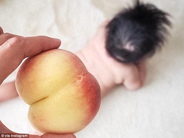 日本媽咪曬萌寶照片走紅網絡 蜜桃臀萌哭網友（組圖）