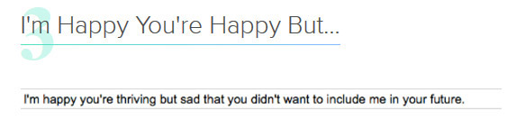 盤點：人們最想對前任說的話