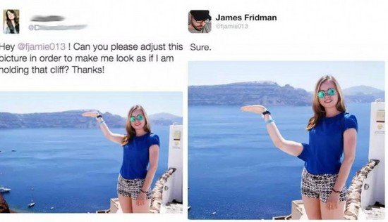 幫外國網友P圖的PS大神又有新作，畫風還是那么清奇（組圖）