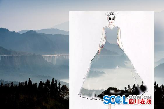 把高速公路做成衣服穿上身 美不美？（組圖）