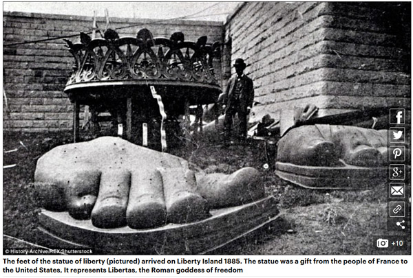 美國自由女神像原來不是綠色的？