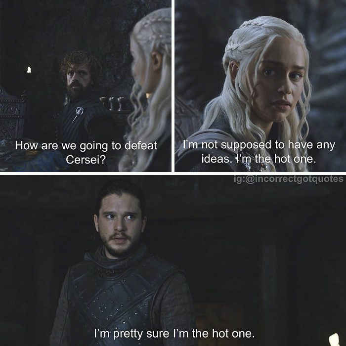 笑崩！《權力的游戲》惡搞版對白（組圖）