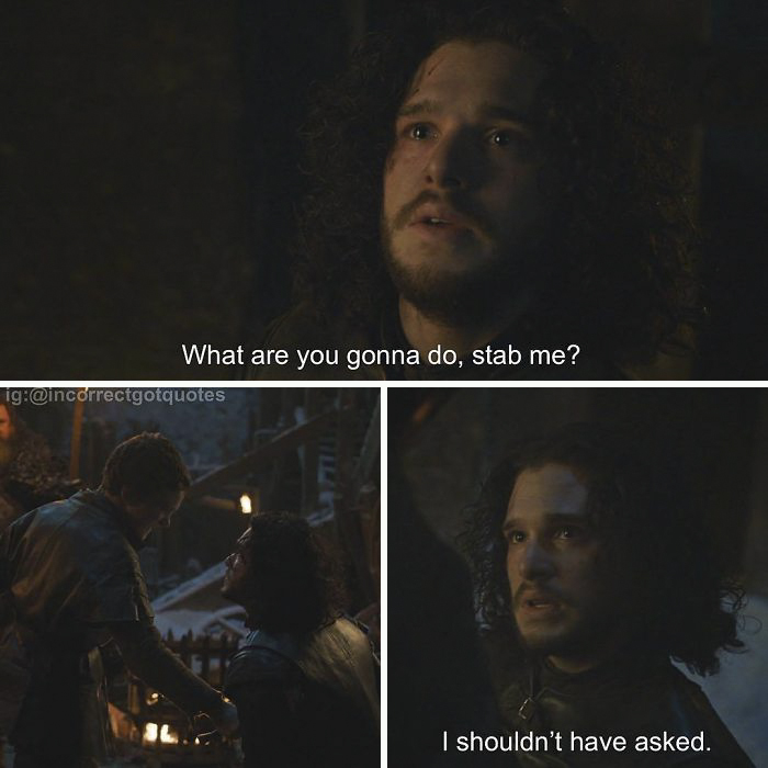 笑崩！《權力的游戲》惡搞版對白（組圖）