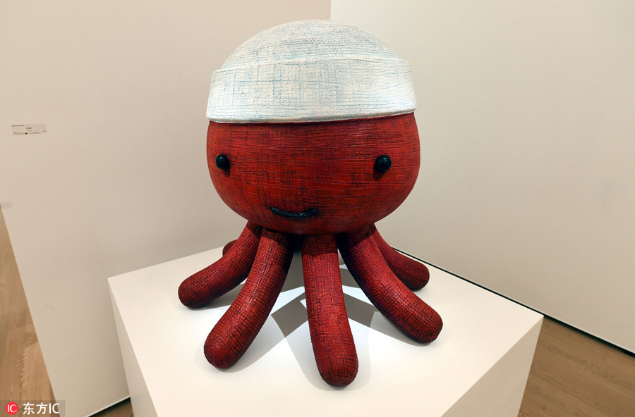 “大黃鴨之父”霍夫曼首次亞洲開展 大河馬月球兔胖猴子都來(lái)了（組圖）