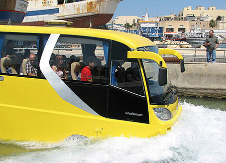 World's first amphibian coach unveiled