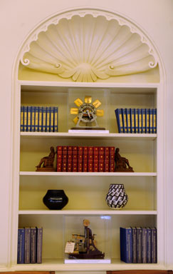 白宮橢圓形辦公室漸成奧巴馬風格