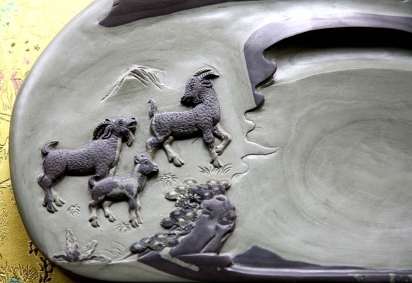 Meditating on inkstones in Hebei