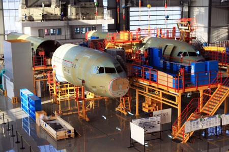 First made-in-China Airbus assembled