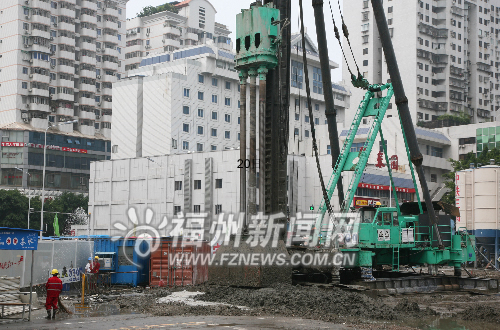 榕地鐵1號(hào)線8站點(diǎn)實(shí)施一期圍擋 南門兜站8月施工