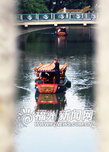 白馬河仿古福船試運營 運營時間:每天8:30-18:00