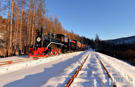 Snow-wrapped Greater Khingan Range