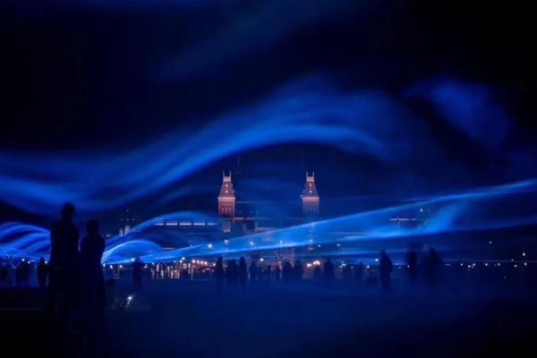 View the 'aurora borealis' in Sheshan