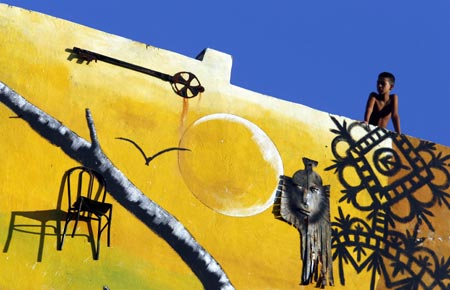 Hamel street in Cuba