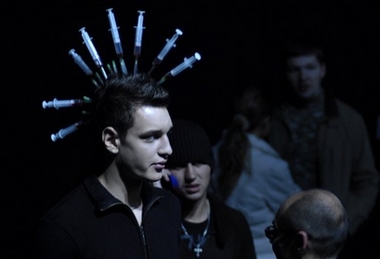 Syringe and condom style