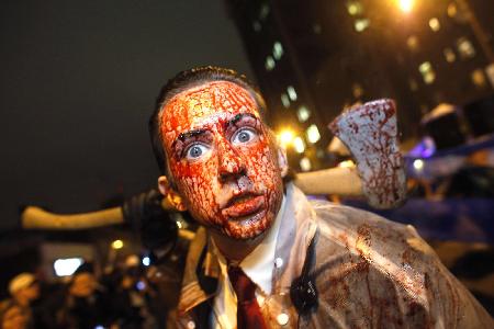 Celebrations of Halloween parade inUS