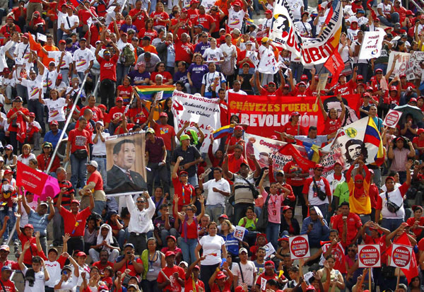 Chavez registers candidacy for presidential bid