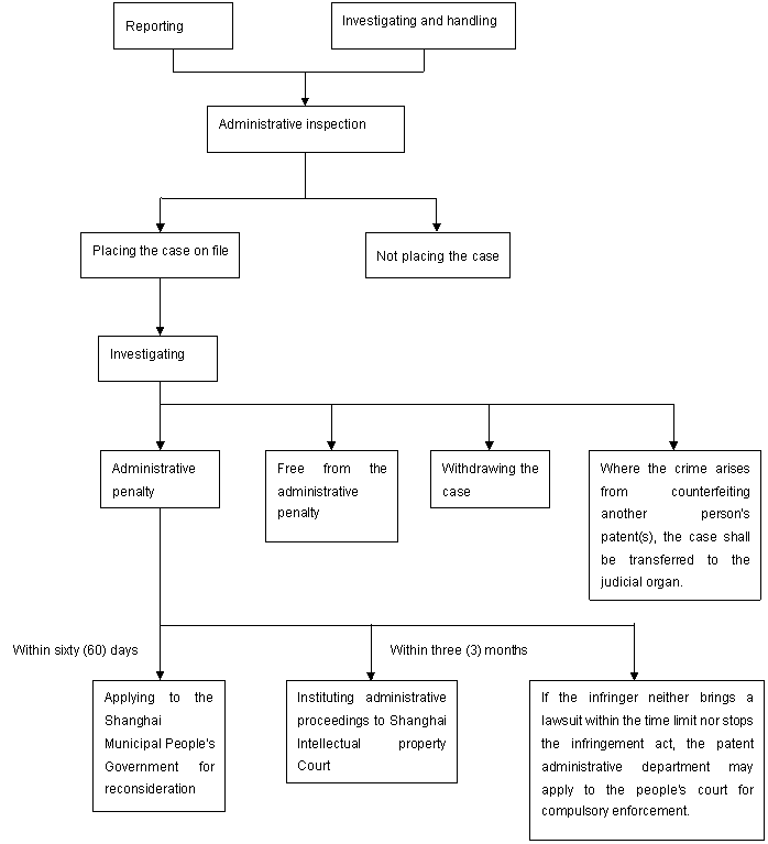The Schematic Progress Representation for Investigating and Dealing with Illegal Patent Acts