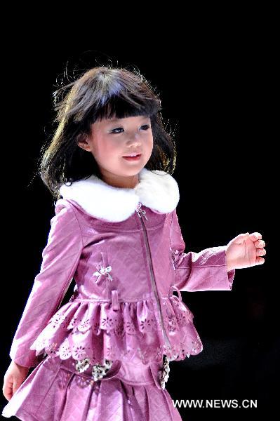 Children models at Dalian fashion festival