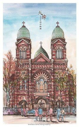 Hand painting postcards hit Internet after senior trip