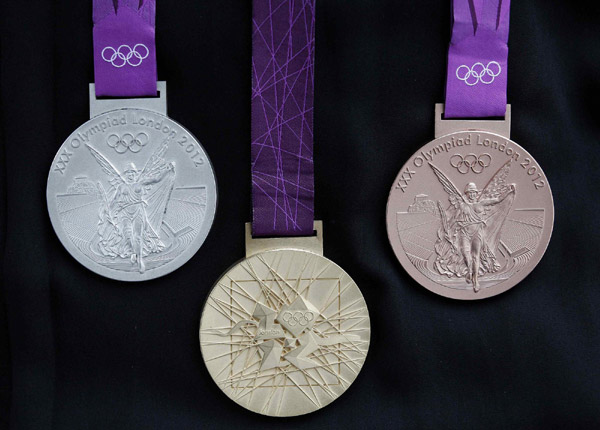 London 2012 unveils Olympic medals London 2012 unveils Olympic medals