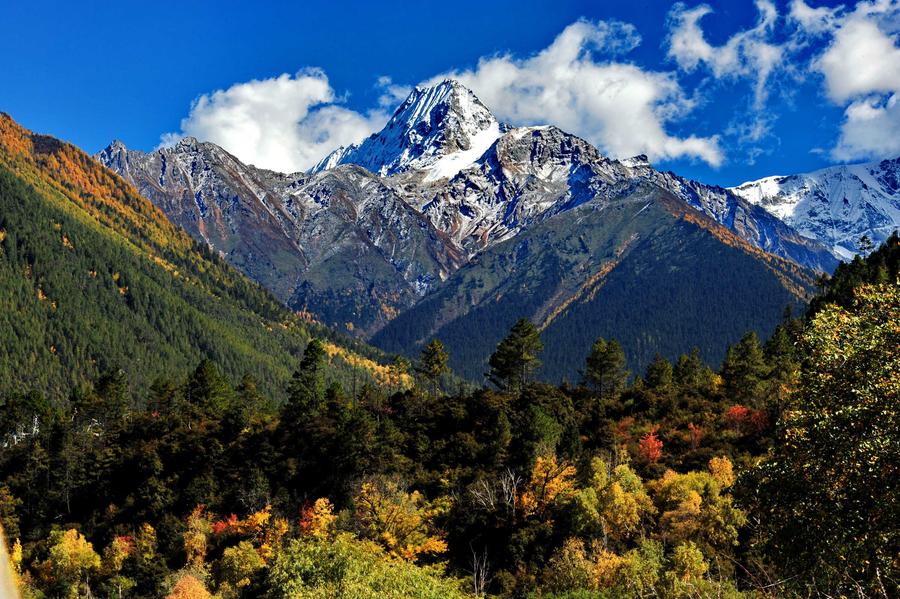 Amazing scenery of Yalu Zangbu Giant Canyon in Tibet