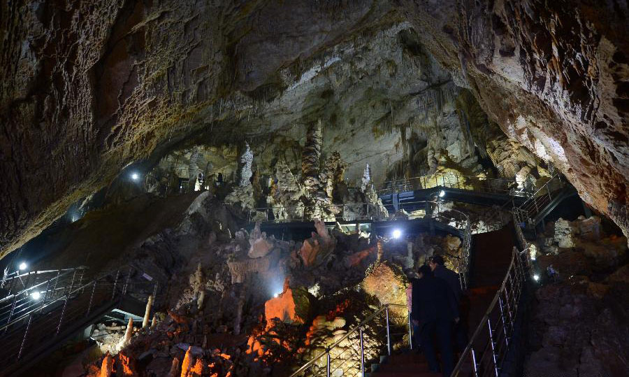 Scenery of Xinglong cave in Hebei