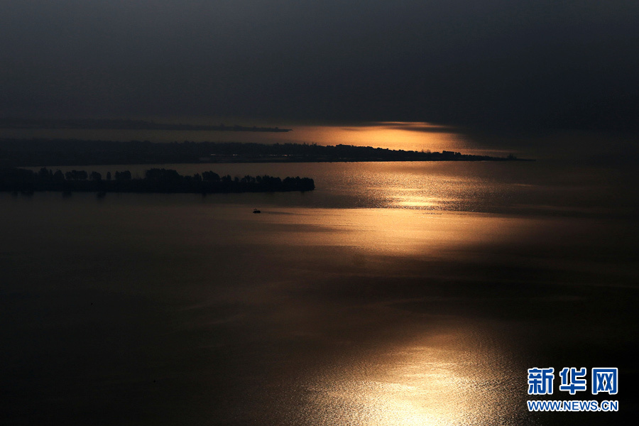 Aerial photos of first ray of sunshine in 2016